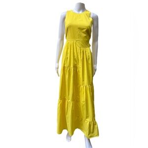 Yellow Tiered Maxi Dress